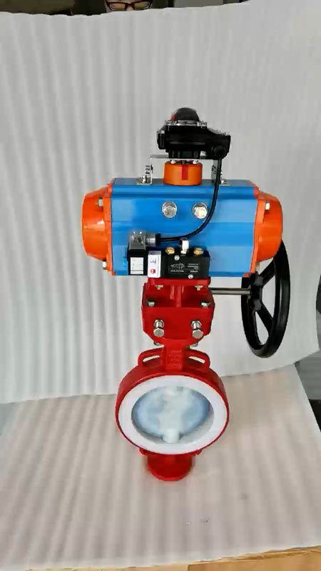 气动四氟蝶阀D671F